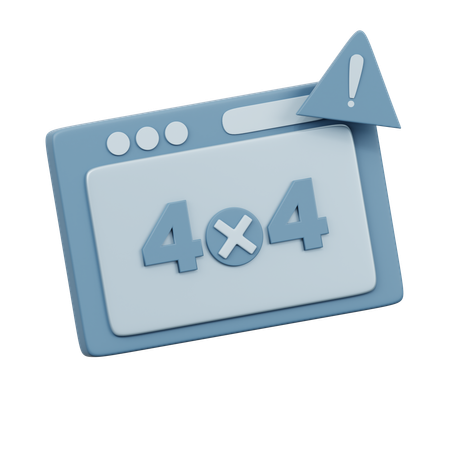 404 Page non trouvée  3D Icon