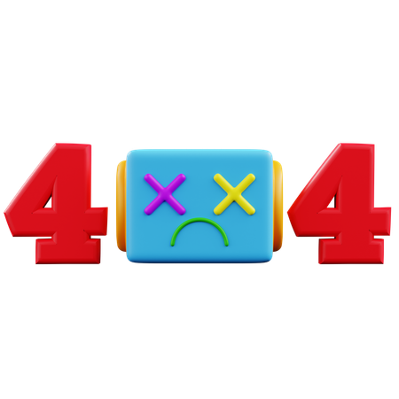 Tema de robot de página de error 404  3D Icon