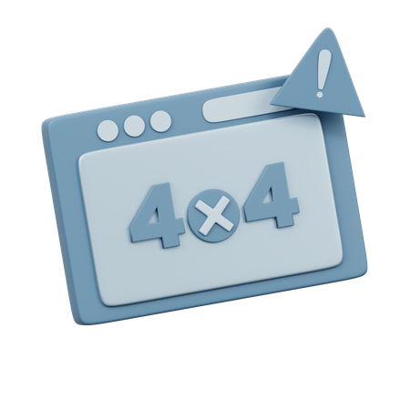 404 Pagina no encontrada  3D Icon