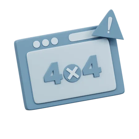 404 Página Não Encontrada  3D Icon