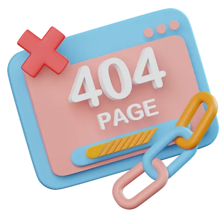 404 Seite  3D Icon