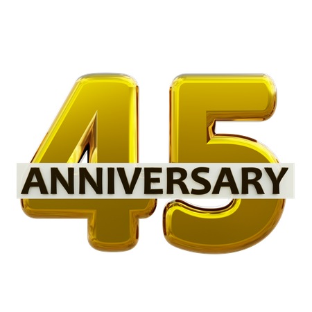 45 aniversario  3D Icon