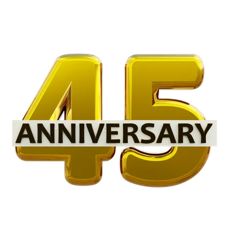 45 anniversaire  3D Icon