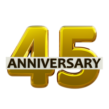 45 Anniversary  3D Icon