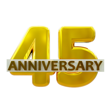 45 ans d'anniversaire  3D Icon