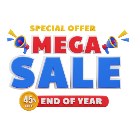 45 Percent Mega sale  3D Sticker