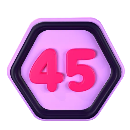 45 vitesses  3D Icon