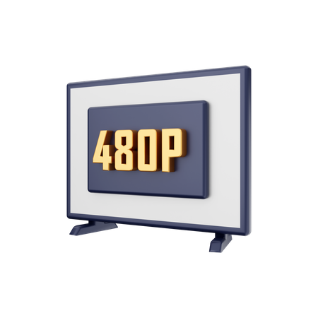 480p Auflösung  3D Illustration