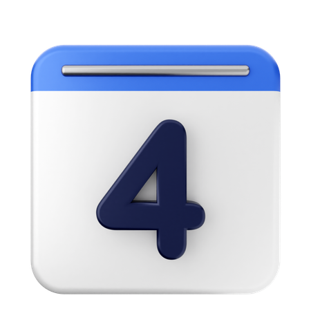 4ème calendrier  3D Icon