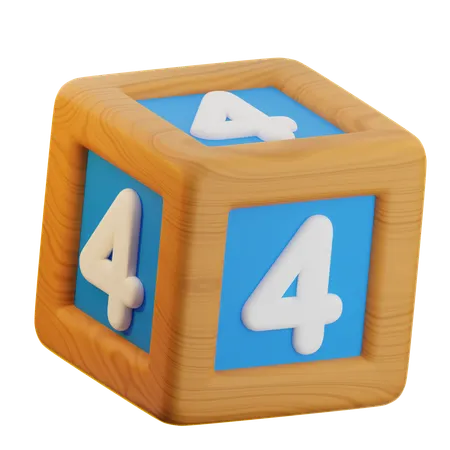 4er Nummernblock  3D Icon