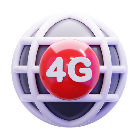 4g  3D Icon
