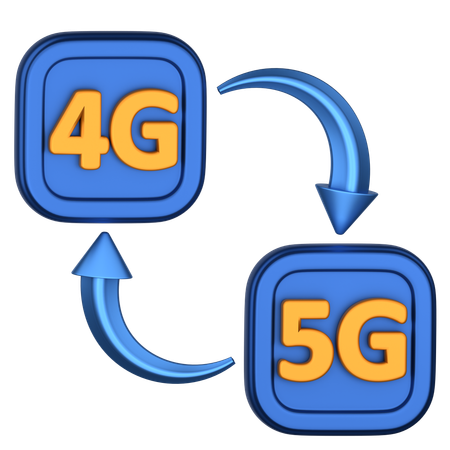 4g cambiar a 5g  3D Icon