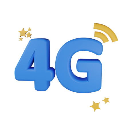4G network  3D Icon