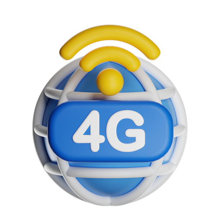 4G Network  3D Icon
