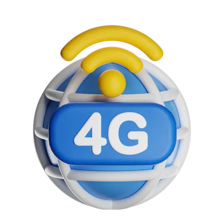 4G Network  3D Icon