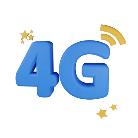 4G network  3D Icon