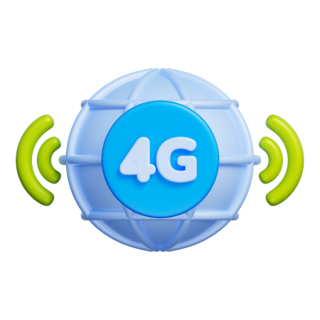 4G Signal  3D Icon