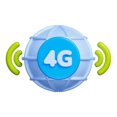 4G Signal  3D Icon