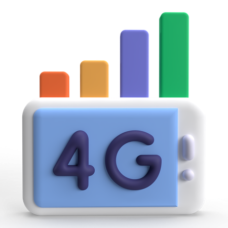 4g Signal  3D Icon