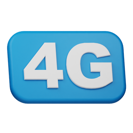 4G-Verbindung  3D Icon