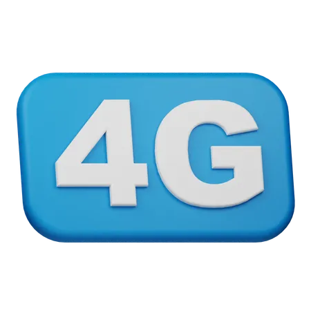 4G-Verbindung  3D Icon