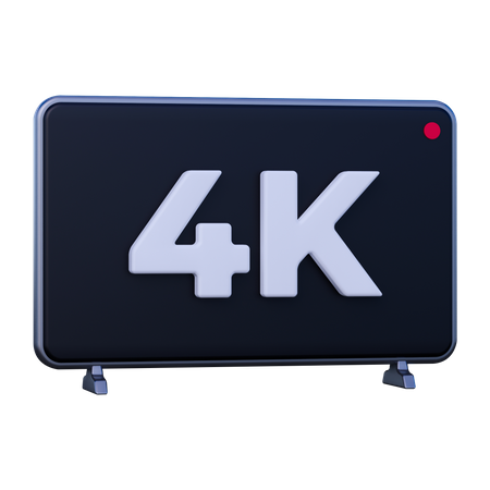 4k-Auflösung  3D Icon
