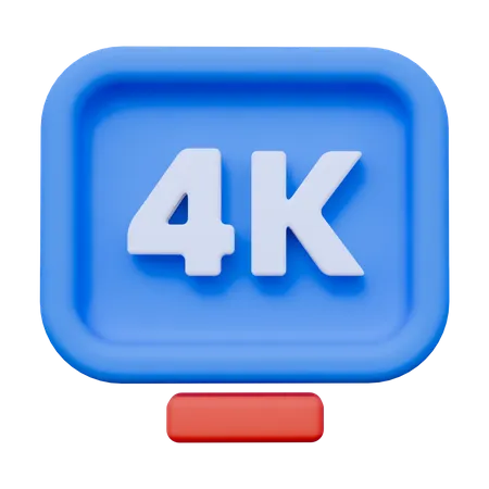 4k-Auflösung  3D Icon