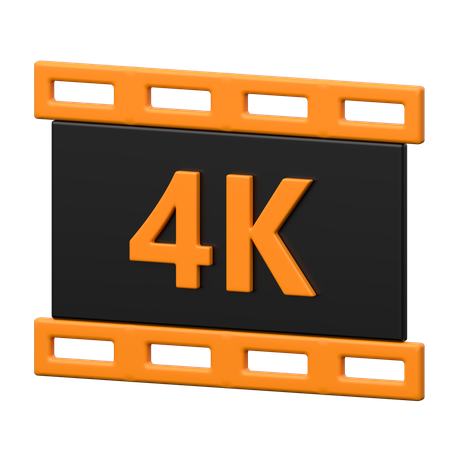 Película 4k  3D Icon