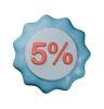 5% Discount Badge