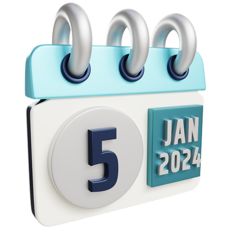5 de enero de 2024  3D Icon