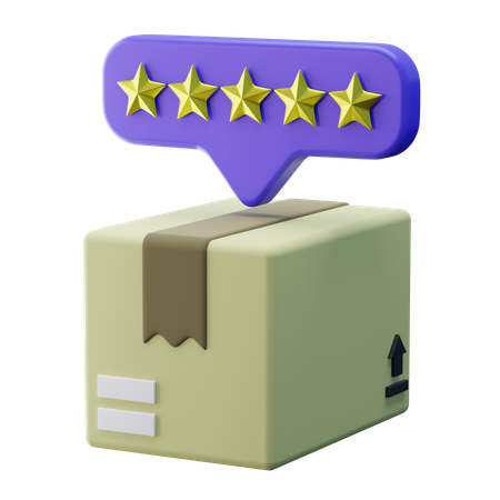 Envio de pacote 5 estrelas  3D Icon