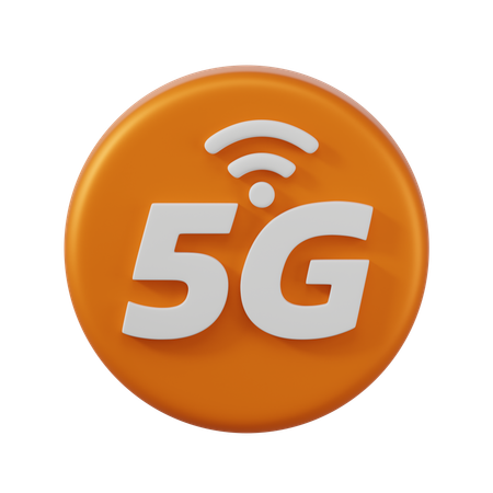 5 G  3D Icon