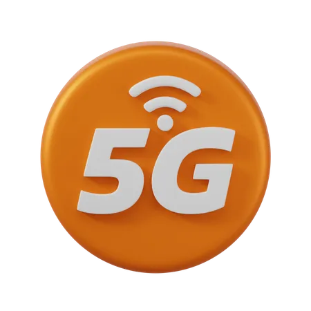 5 G  3D Icon