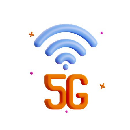 5 G  3D Icon
