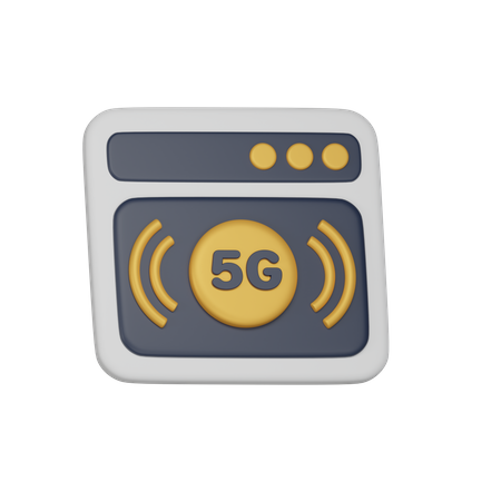 5 G Browser  3D Icon