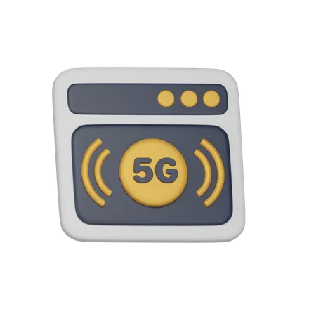 5 G Browser  3D Icon