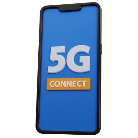 5 G Connection  3D Icon