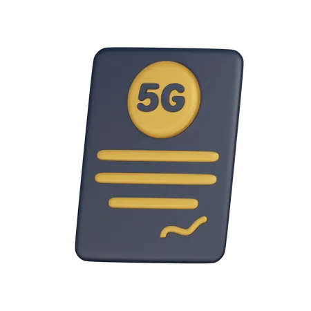 Contrato 5G  3D Icon