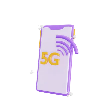 3 D Mobile Internet Connection Icon Isolated Object 3D Icon