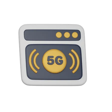 Navegador 5G  3D Icon