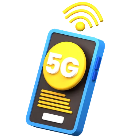 5 G Network  3D Icon