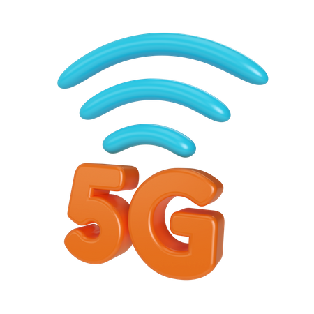 5 G Network  3D Icon