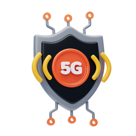 5G ネットワーク セキュリティ  3D Icon