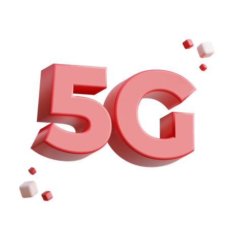 5 G Network Signal  3D Icon