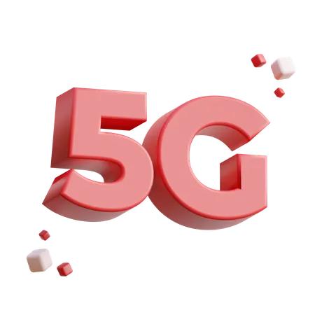 5 G Network Signal  3D Icon