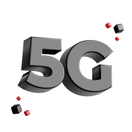 5 G Network Signal  3D Icon