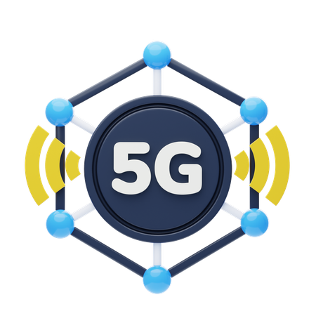 5G Netzwerke  3D Icon