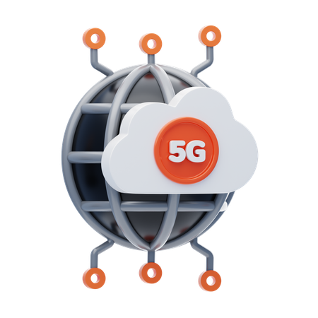 Rede 5g  3D Icon