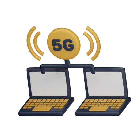 Rede 5g  3D Icon