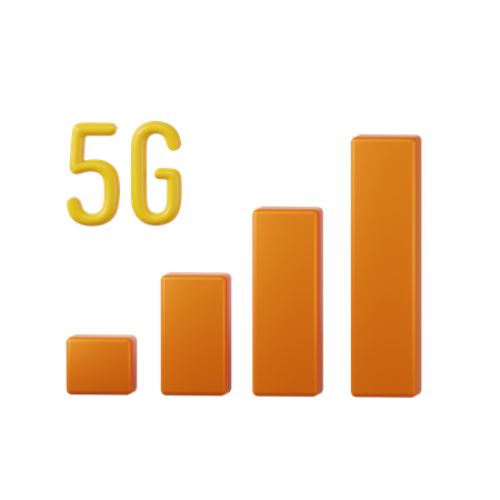 5G Signal  3D Icon